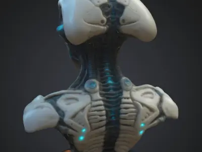 Alien Chest Sci-Fi 3D model purchase