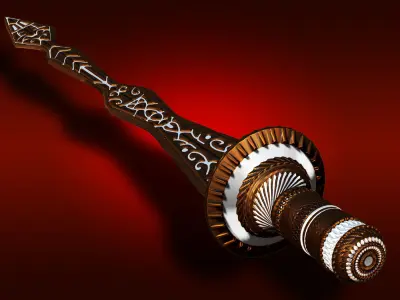 A Sword worthy of a King Low-poly 3D model