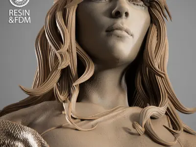 Wicked Marvel Electra Portrait Bust 3D print model
