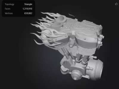 Inferno Engine 3D print model