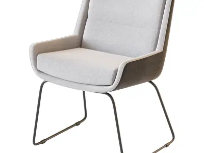 Naughtone Hush Low chair 3D model