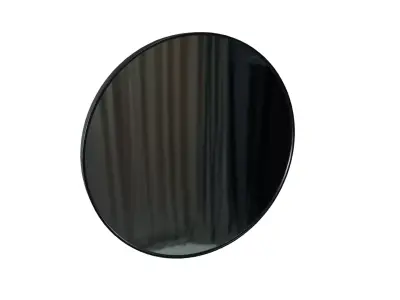 Mirror Moon - Modern Circular Wall Mirror with Metal Frame 3D model