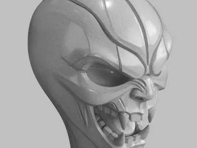 Monster Demon Head Gear Shift Knob and Sculpture 3D print model