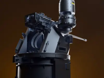 Bushmaster M242 Low-poly 3D model purchase