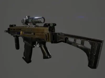 CZ 805 BREN Rifle Low-poly 3D model