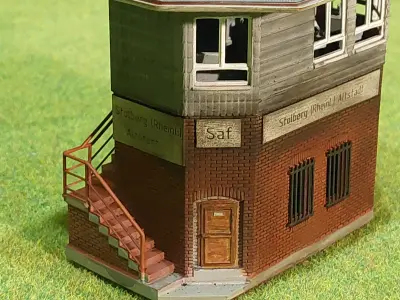 German signal box Stolberg 1-160 resin 3D print model
