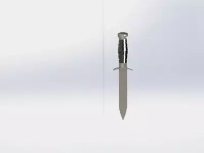 paratrooper knife Free low-poly 3D model