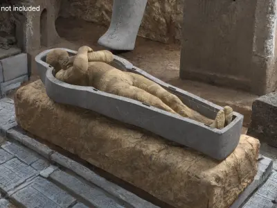 Mummy in the Sarcophagus 3D model