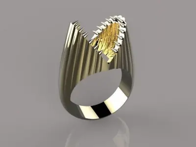 shark ring 3D print model