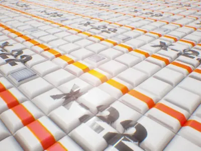 PBR Seamless Sci-Fi Texture 10 Low-poly 3D model