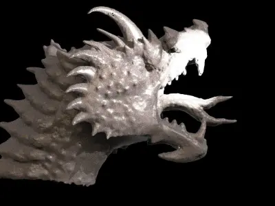 Dragon Monolith Head 2  3D model