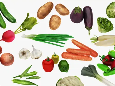  Mega Fruit and Vegatable Collection 50 in 1 