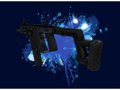 SMG 1 - Kriss Vector Sub-Machinegun - 4K Game Ready Low-poly 3D model