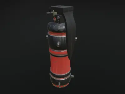  3D smoke grenade model 3D model