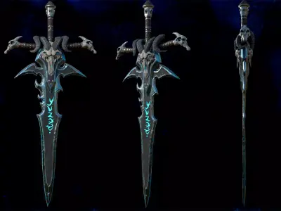 Frostmourne Low-poly 3D model