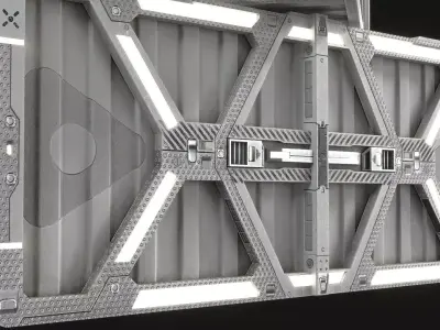 Sci-fi Container v1 Low-poly 3D model
