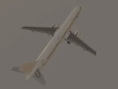Airbus a321-211 ceo generic livery low poly  Low-poly 3D model