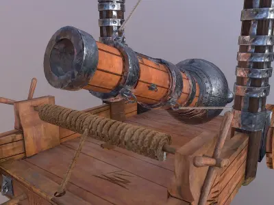 Ottoman Mortar  3D model