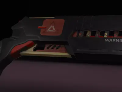 electric gun Low-poly 3D model
