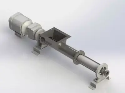 Weatherford pump HS32V ESP - Bomba Weatherford WHS32V ESP Free 3D model