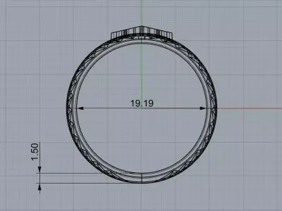 CUPRA RING 3D print model