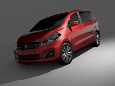 Proton Ertiga 2017 3D model