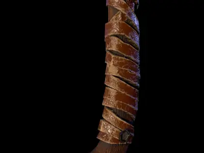 HIE Game Ready Viking Axe D180212 Low-poly 3D model