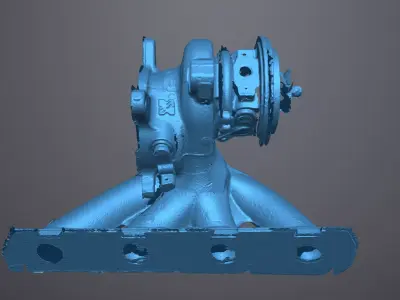 K04 turbo Golf R 2010 3d scan Low-poly 3D model
