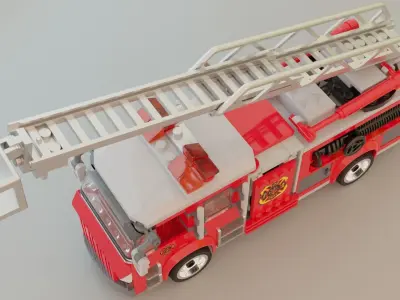 Lego Firetruck 3D model
