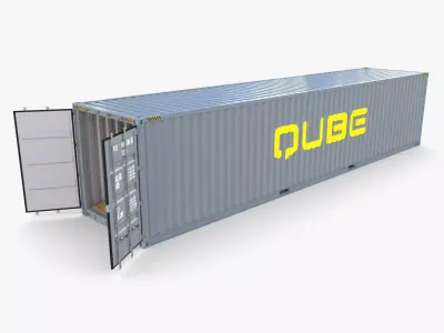 40ft Shipping Container Qube v1 3D model