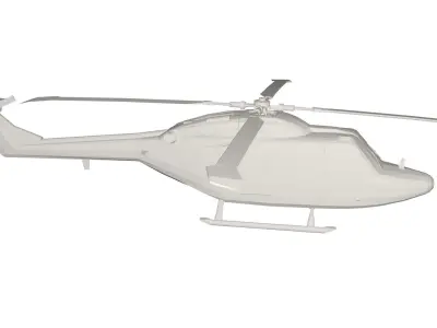 Military Helicopter concept Low-poly 3D model by vlad25
