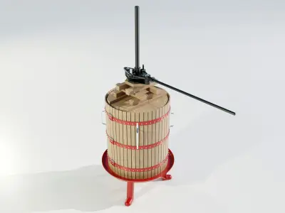 Wine Press 3D model