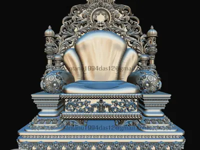 Throne 3d Print Model for God and king 3D print model