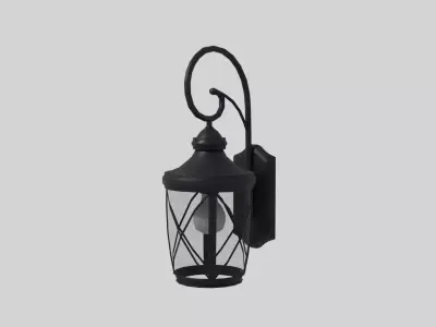 Wall Lantern Low-poly 3D model