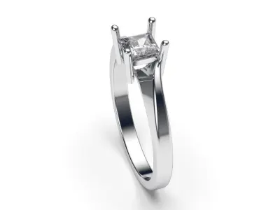 solitaire with ring sizes  8 part S68 3D print model