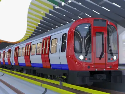 London metro station II 3D model