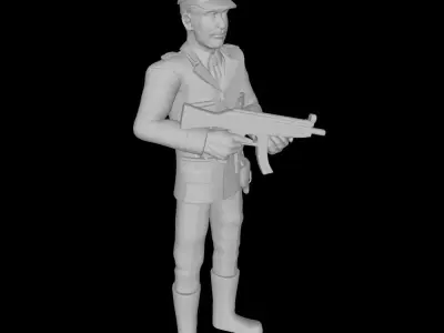 POLICEMAN SET - ARMY SET- MILITARY SET - POLICE PACK 3D print model