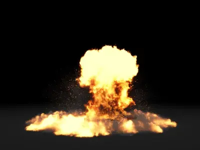 Super Realistic Explosion 3 - vdb animated 3D model