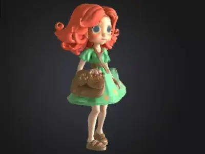 Doll 3D Model Realistic Decorative Figure Free 3D print model