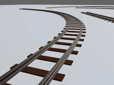 Rail Kit - Trilhos de Trem 3D model