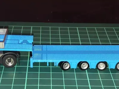 Nooteboom 8axle Tiefladar 1zu87 RC or Static model 3D print model