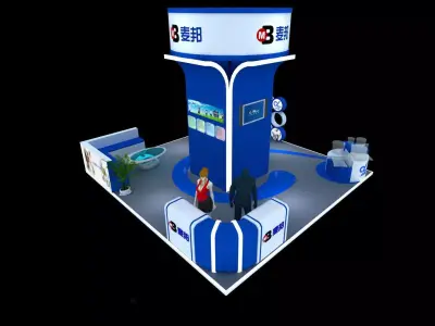 Exhibition - Area -6X6-3DMAX2010-021 3D model