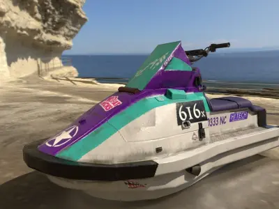 Ski Jet Game ready model Low-poly 3D model