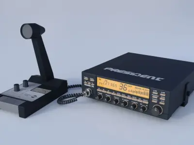 President George CB Radio 3D model