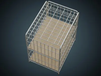 Cage 2A Low-poly 3D model