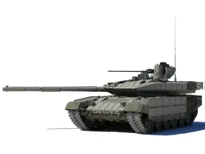 T-90M military tank 3D model