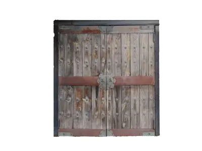 Korean Style Antique Gate 3D model