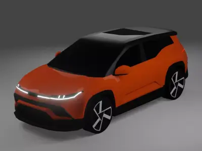 Fisker Ocean  Low-poly 3D model