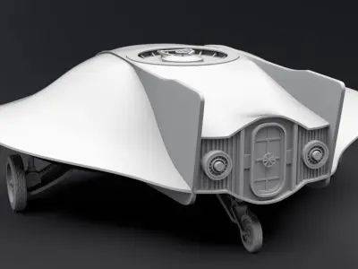 FS1 Flying Sub Scale model  3D print model