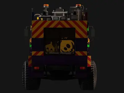 Fire Truck Low-poly 3D model by Garage-B14
